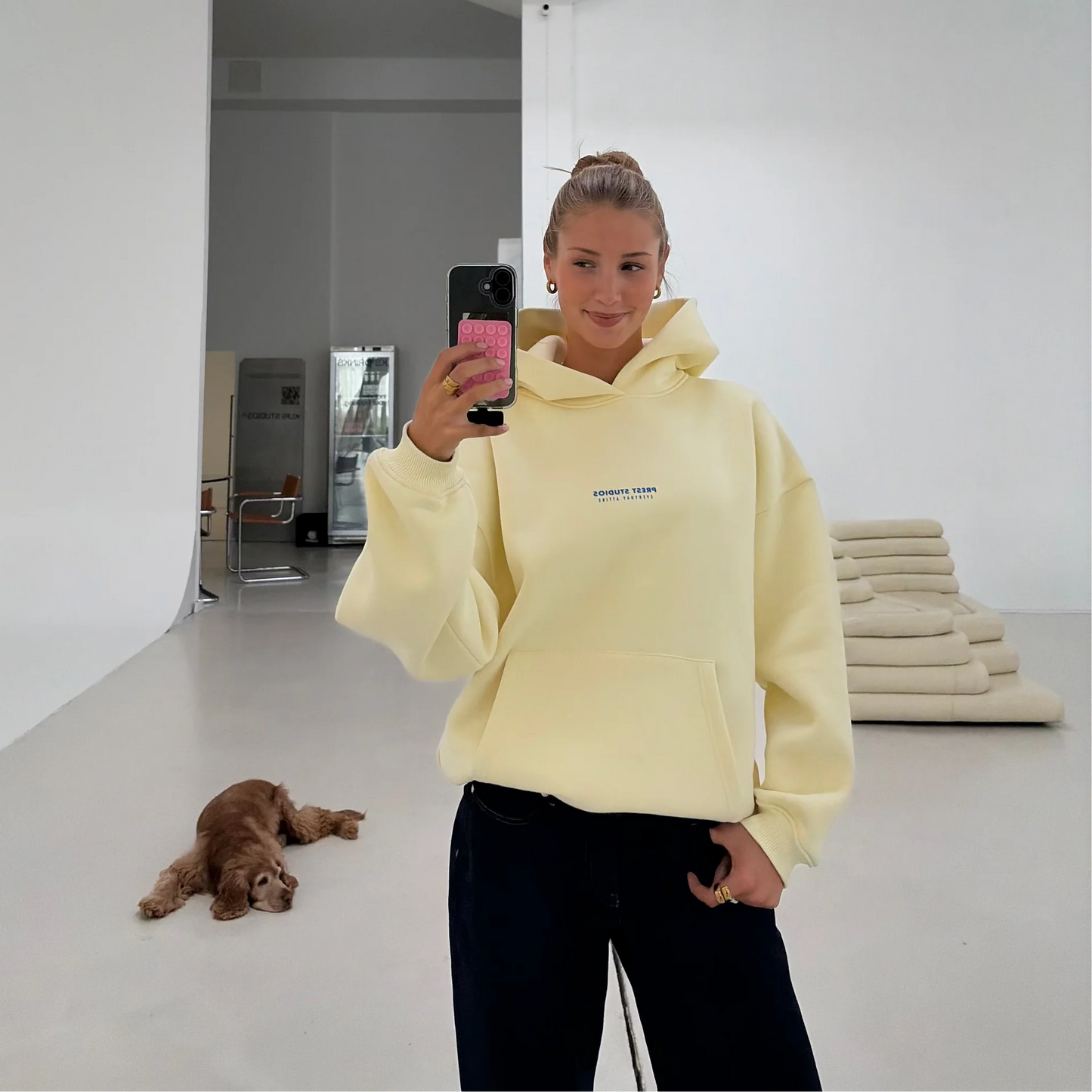 Hoodie Butter Yellow