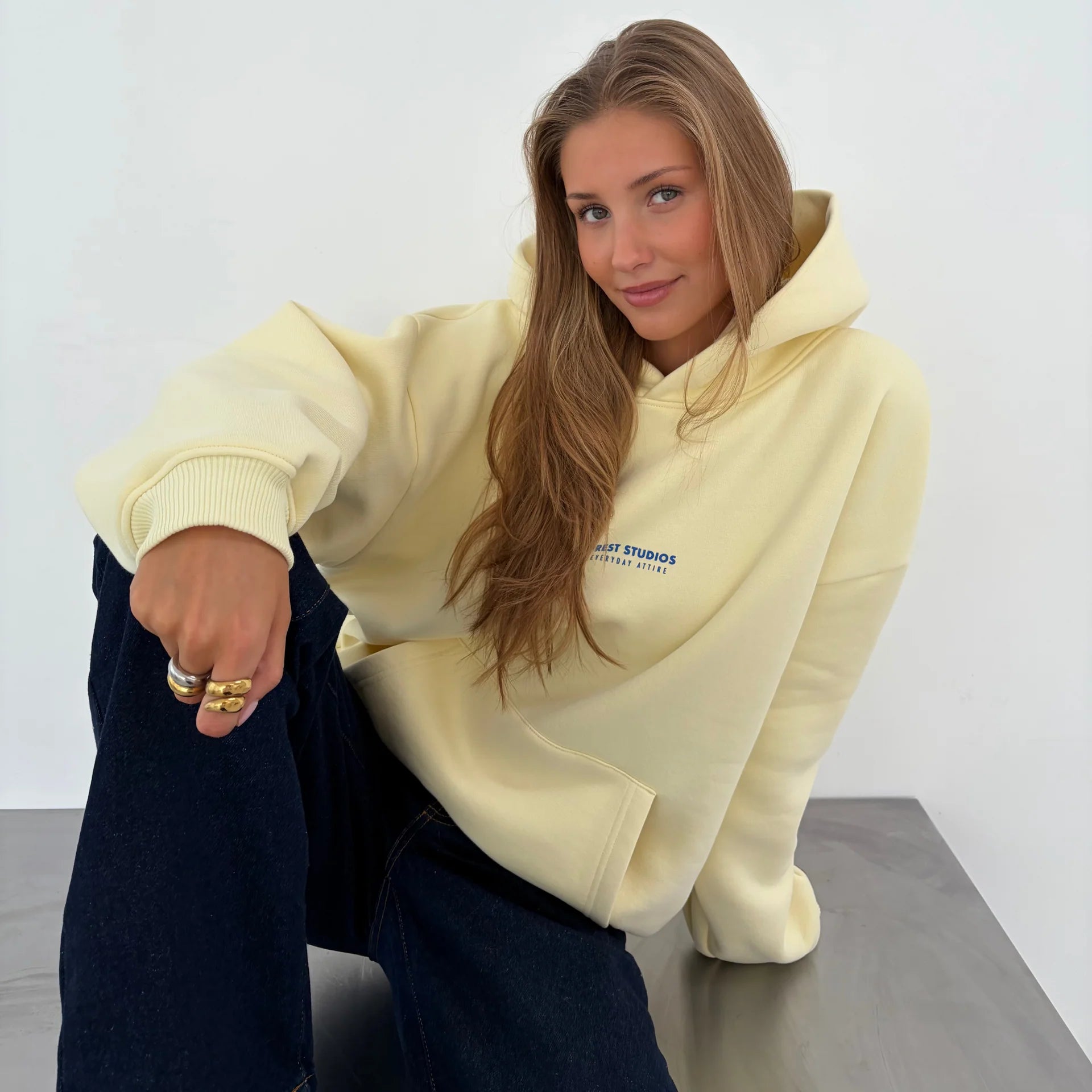 Hoodie Butter Yellow