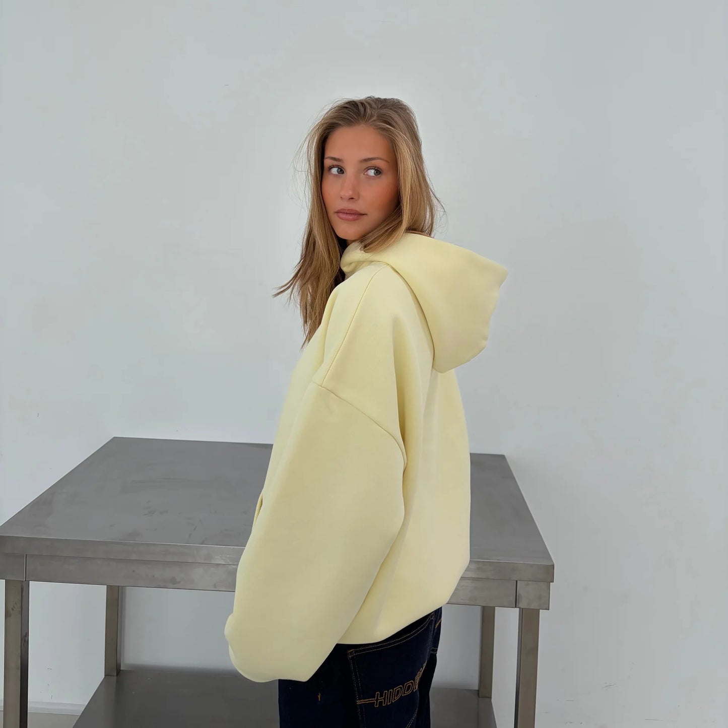 Hoodie Butter Yellow